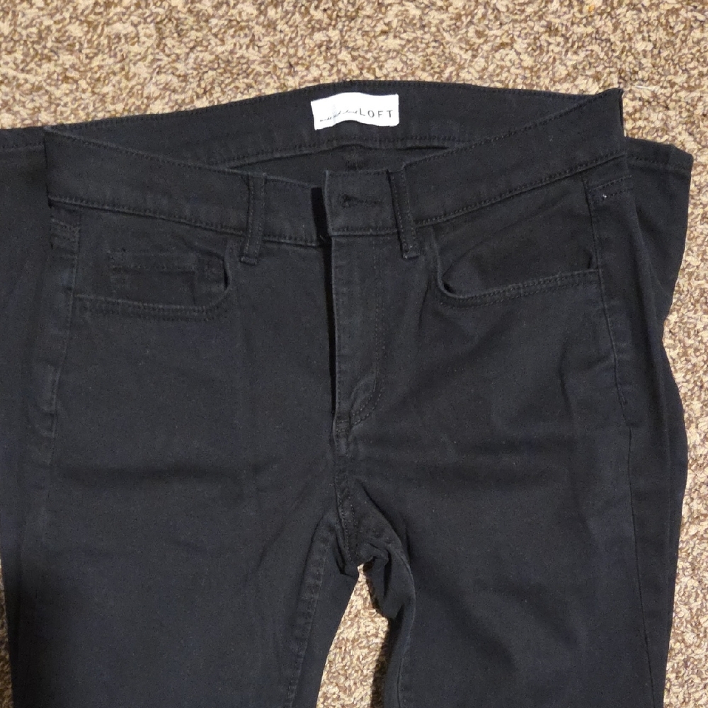 LOFT Dark Slim Jeans